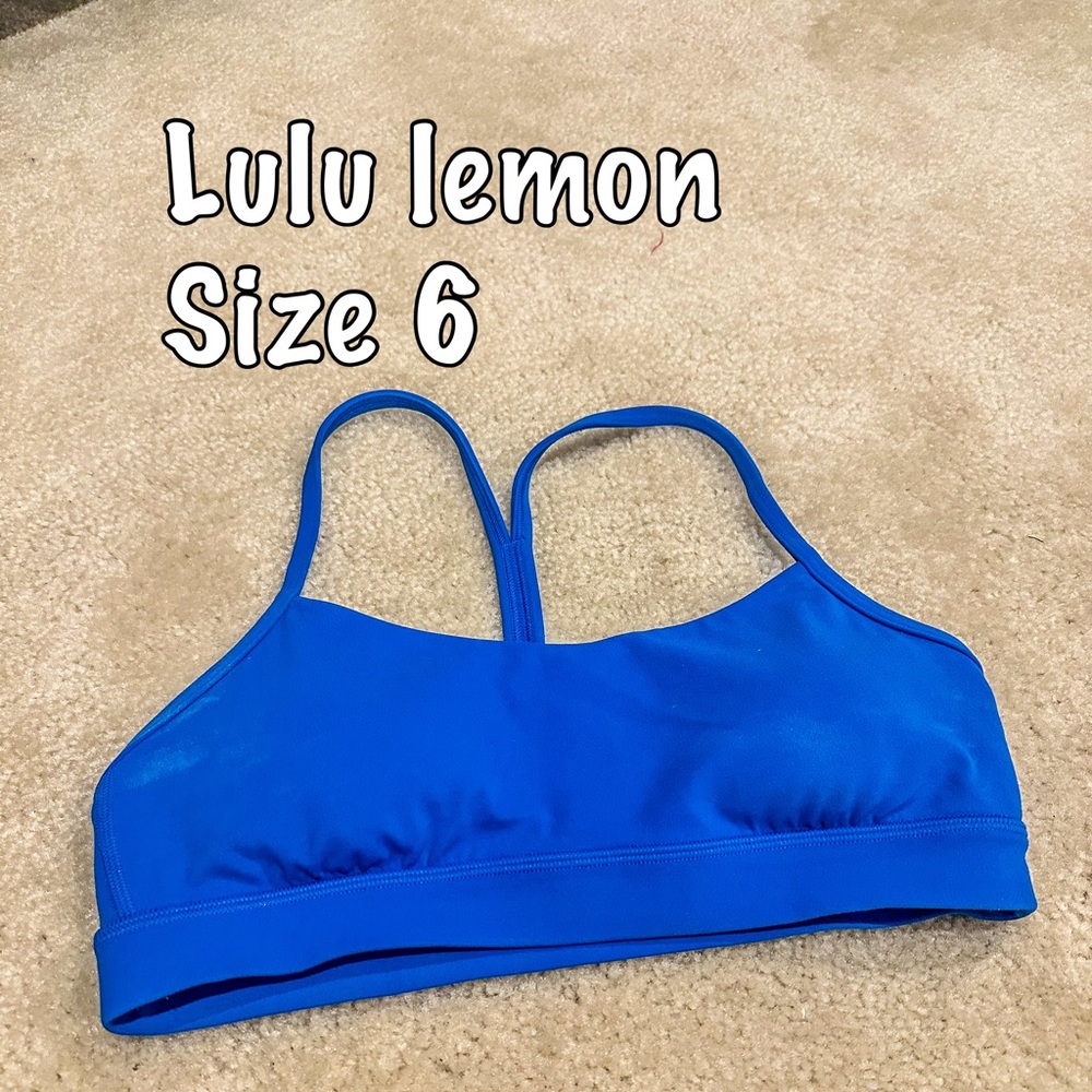 Lululemon BLUE sports bra. Absolutely perfect condition.
